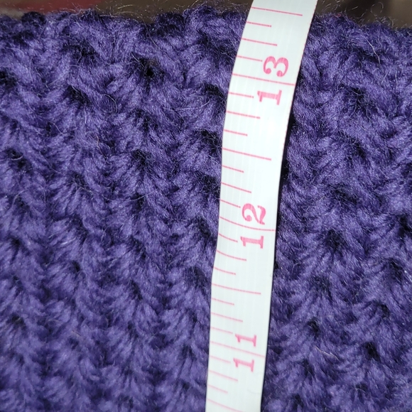 Handcrafted Purple Crochet Market Bag - Picture 4 of 5